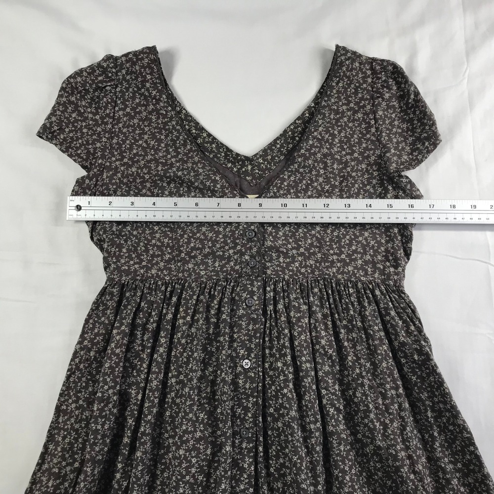 Denim & Supply Ralph Lauren Floral Button Front Mini Dress Brown XS - Picture 3 of 6